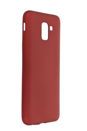 Samsung Galaxy J6 Kılıf First Silikon - Bordo-(5796)