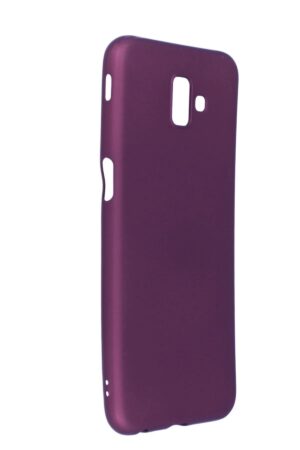 Samsung Galaxy J6 Plus Kılıf First Silikon - Mürdüm-(5796)