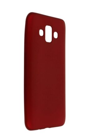 Samsung Galaxy J7 Duo Kılıf First Silikon - Bordo-(5796)