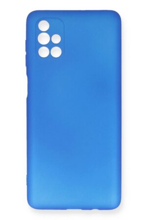 Samsung Galaxy M51 Kılıf First Silikon - Mavi-(5796)