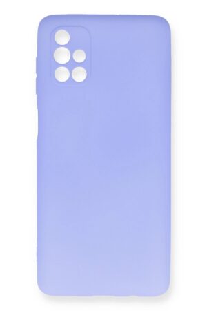 Samsung Galaxy M51 Kılıf First Silikon - Lila-(5796)