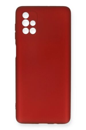 Samsung Galaxy M51 Kılıf First Silikon - Bordo-(5796)