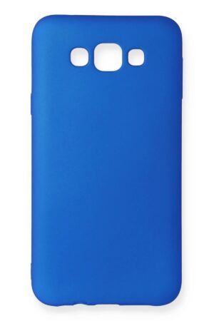 Samsung Galaxy E7 Kılıf First Silikon - Mavi-(5796)