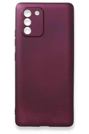 Samsung Galaxy A91 / S10 Lite Kılıf First Silikon - Mürdüm-(5796)