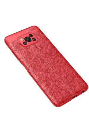 Xiaomi Pocophone X3 Kılıf Auto Focus Kapak - Kırmızı-(5796)