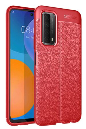 Huawei P Smart 2021 Kılıf Auto Focus Kapak - Kırmızı-(5796)