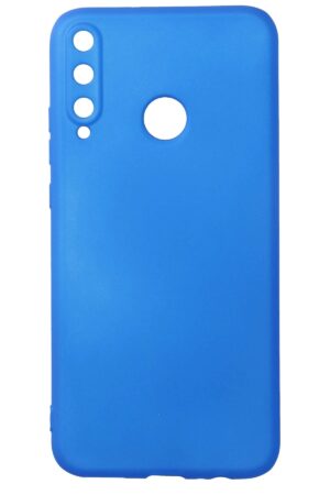 Huawei P40 Lite E Kılıf First Silikon - Mavi-(5796)