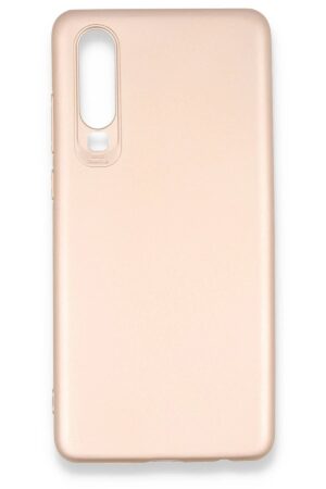 Huawei P30 Kılıf First Silikon - Rose Gold-(5796)