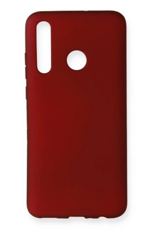 Huawei Honor 20 Lite Kılıf First Silikon - Bordo-(5796)