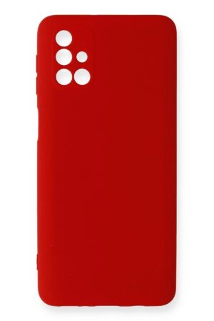 Samsung Galaxy M31S Kılıf Nano içi Kadife Silikon - Kırmızı-(5796)