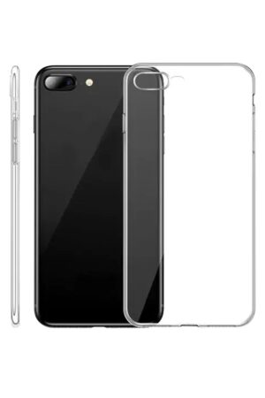 iPhone 8 Plus Kılıf Lüx Şeffaf Silikon-(5796)