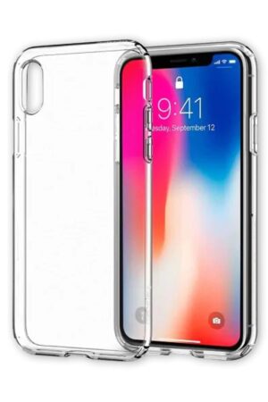 iPhone XS Max Kılıf Lüx Şeffaf Silikon-(5796)