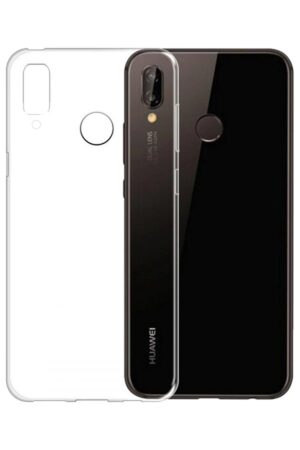 Huawei P20 Lite Kılıf Lüx Şeffaf Silikon-(5796)