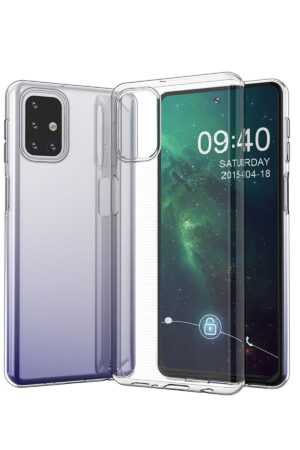 Samsung Galaxy M31S Kılıf Lüx Şeffaf Silikon-(5796)