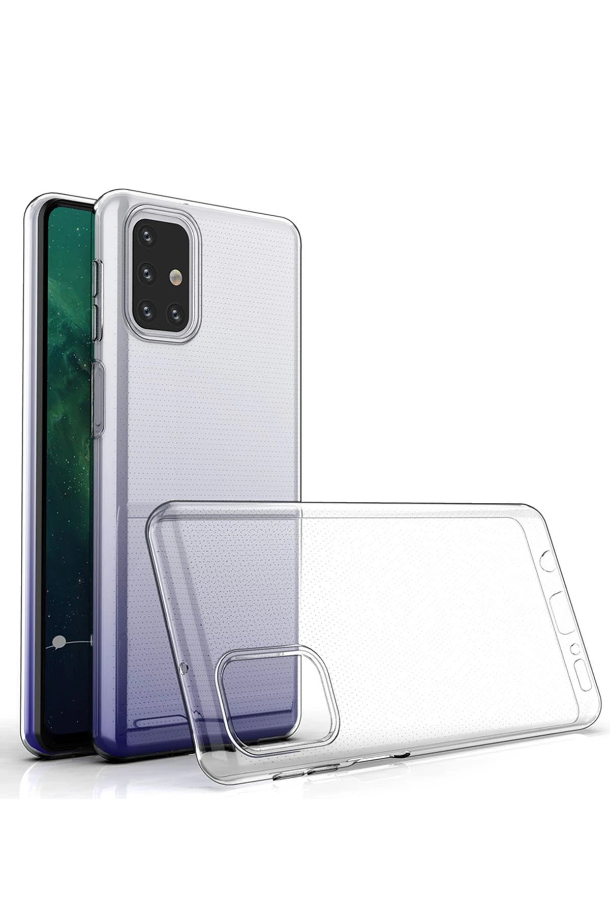 Samsung Galaxy M31S Kılıf Lüx Şeffaf Silikon-(5796) - Görsel 4