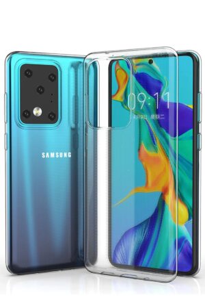 Samsung Galaxy S20 Ultra Kılıf Lüx Şeffaf Silikon-(5796)
