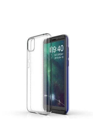 Huawei Y5P Kılıf Lüx Şeffaf Silikon - Şeffaf-(5796)