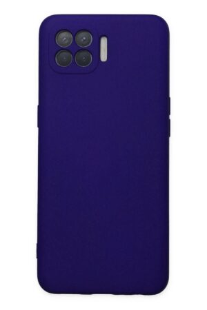 Oppo Reno 4 Lite Kılıf Nano içi Kadife Silikon - Mor-(5796)