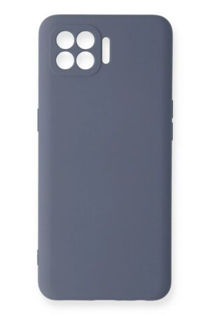 Oppo Reno 4 Lite Kılıf Nano içi Kadife Silikon - Gri-(5796)