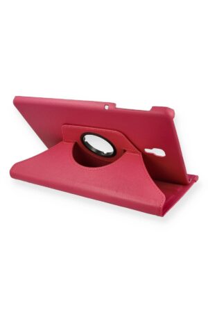 Samsung Galaxy T590 Tab A 10.5 Kılıf 360 Tablet Deri Kılıf - Pembe-(5796)