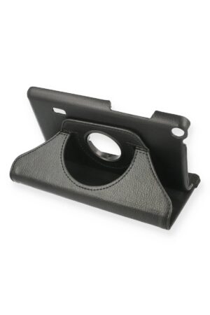 Huawei MediaPad T3 7 Kılıf 360 Tablet Deri Kılıf - Siyah-(5796)