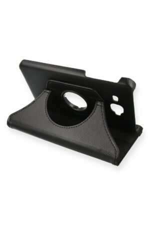 Samsung Galaxy T280 Tab A 7 Kılıf 360 Tablet Deri Kılıf - Siyah-(5796)