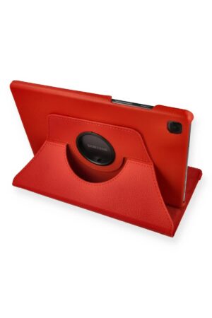 Samsung Galaxy Tab A7 10.4 Kılıf 360 Tablet Deri Kılıf - Kırmızı-(5796)
