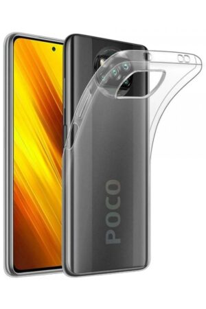 Xiaomi Pocophone X3 Kılıf Lüx Şeffaf Silikon-(5796)