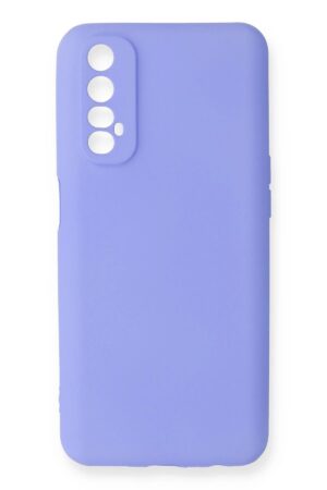 Realme 7 Kılıf First Silikon - Lila-(5796)