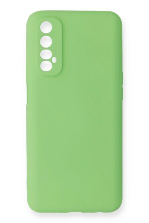 Realme 7 Kılıf First Silikon - Yeşil-(5796)