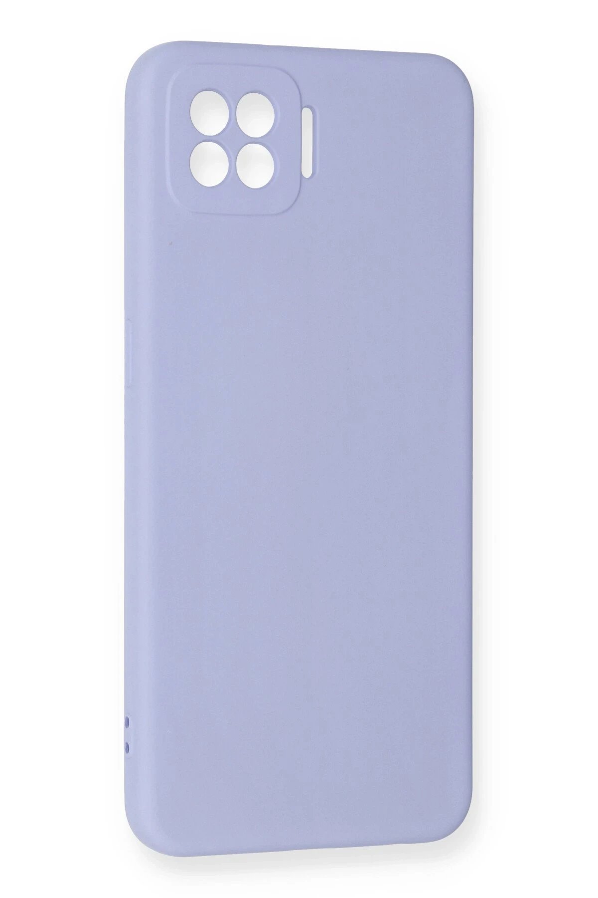 Oppo A73 Kılıf Nano içi Kadife Silikon - Lila-(5796) - Görsel 2