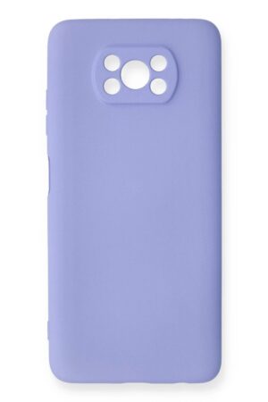 Xiaomi Pocophone X3 Kılıf Nano içi Kadife Silikon - Lila-(5796)