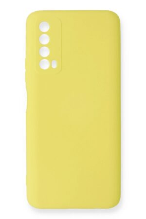 Huawei P Smart 2021 Kılıf Nano içi Kadife Silikon - Sarı-(5796)