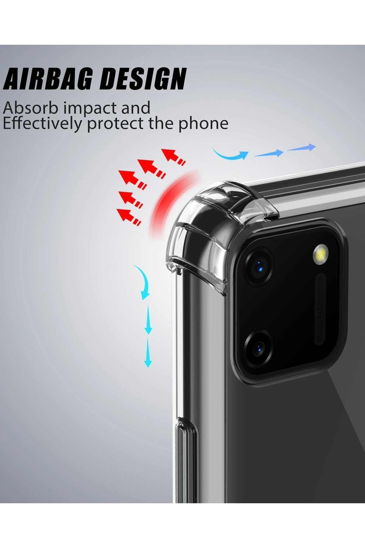 Realme C11 Kılıf Olex Tpu Silikon - Şeffaf-(5796) - Görsel 5