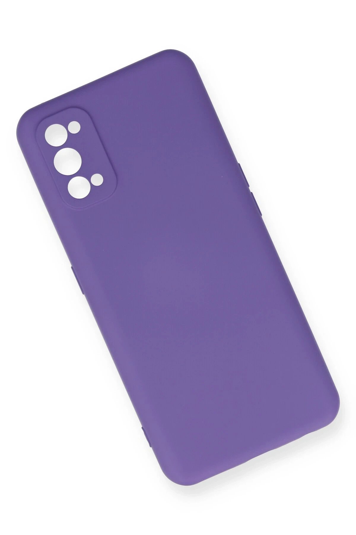 Realme 7 Pro Kılıf Nano içi Kadife Silikon - Mor-(5796) - Görsel 3