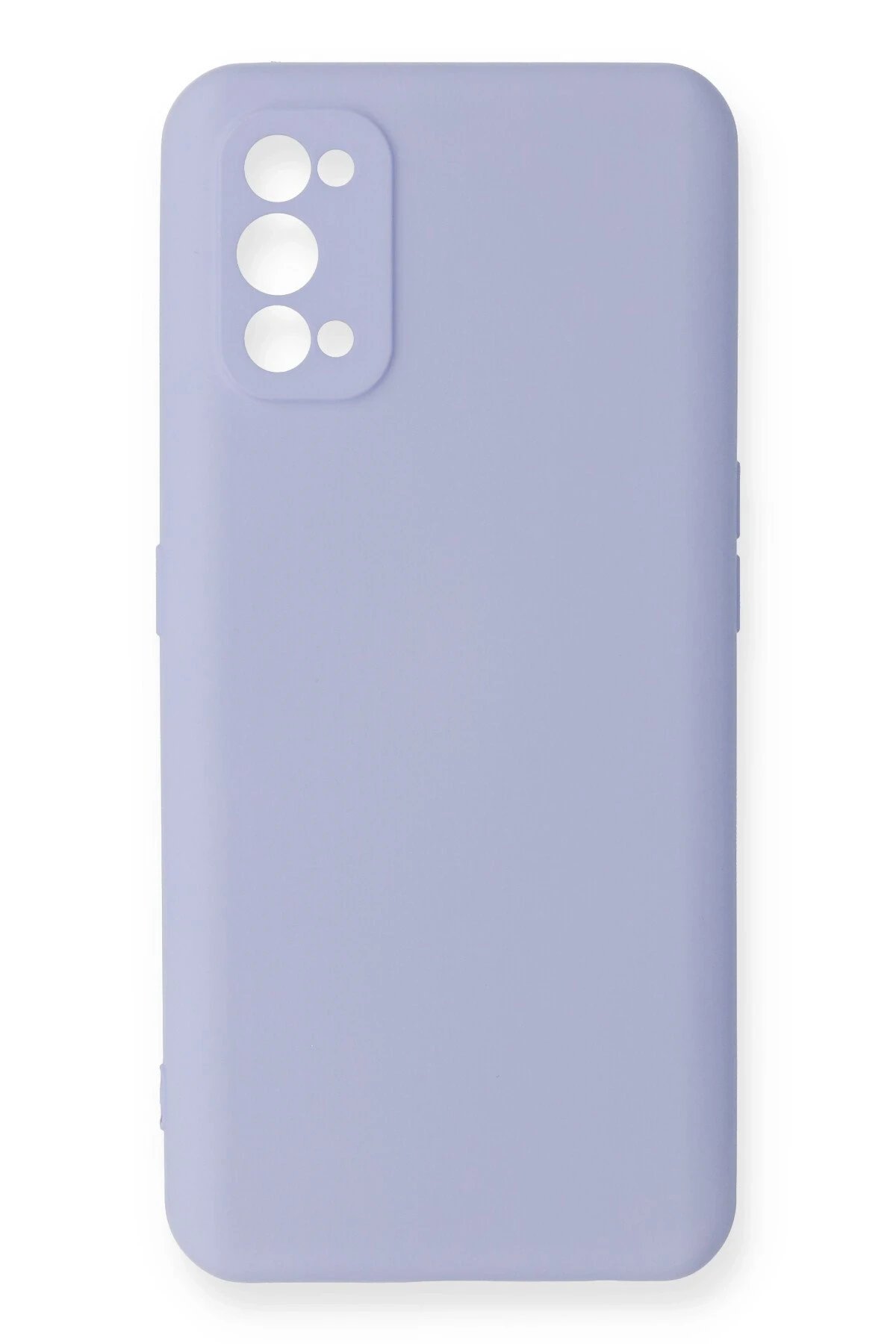 Realme 7 Pro Kılıf Nano içi Kadife Silikon - Lila-(5796)