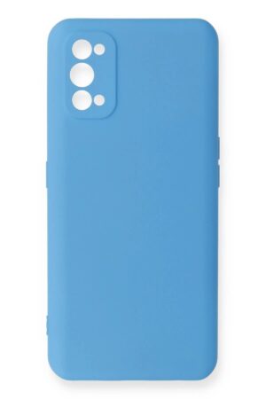 Realme 7 Pro Kılıf Nano içi Kadife Silikon - Mavi-(5796)