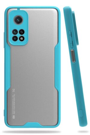 Xiaomi Mi 10T Pro Kılıf Platin Silikon - Mavi-(5796)