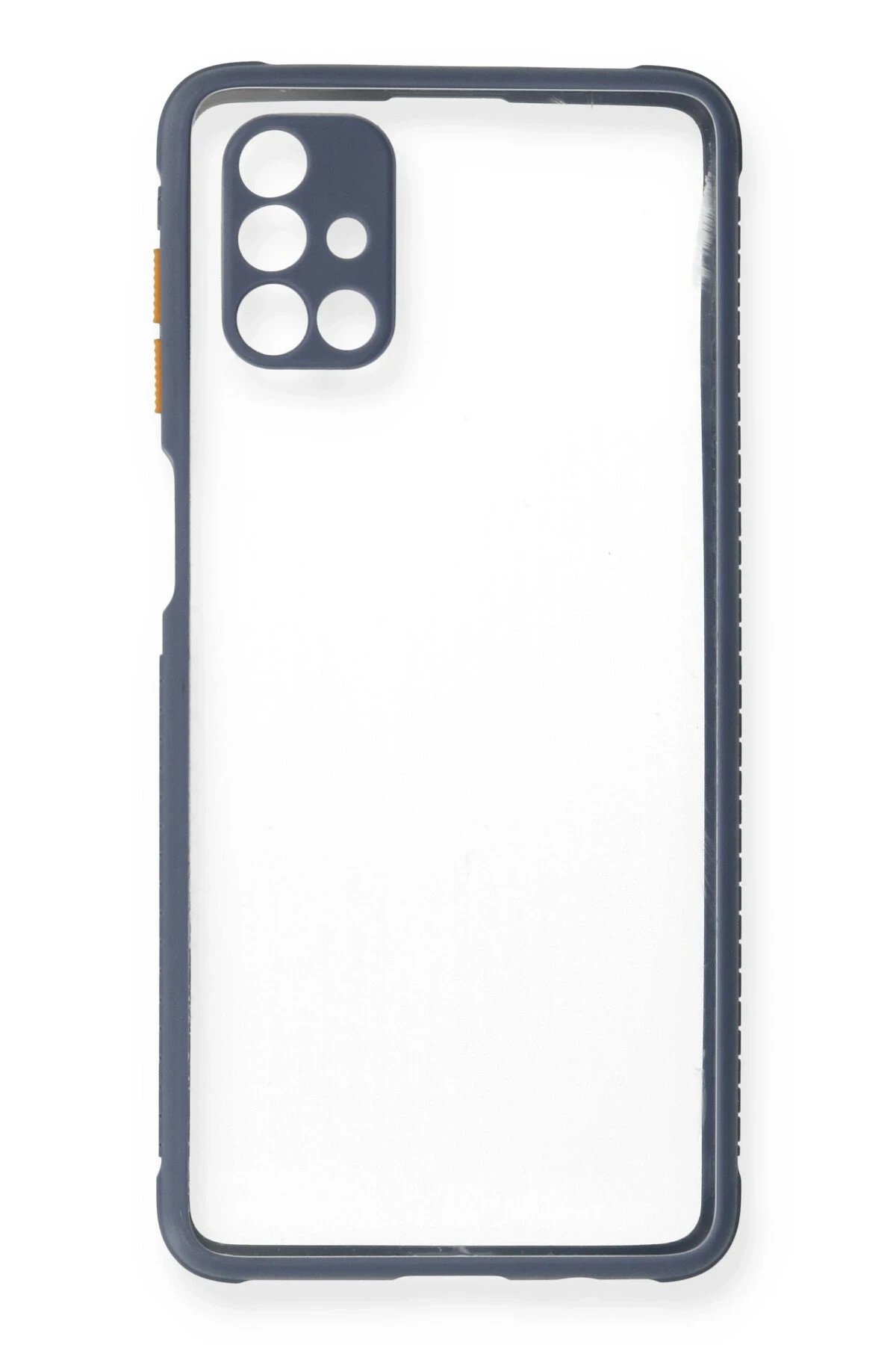 Samsung Galaxy M51 Kılıf Miami Şeffaf Silikon - Gri-(5796) - Görsel 2