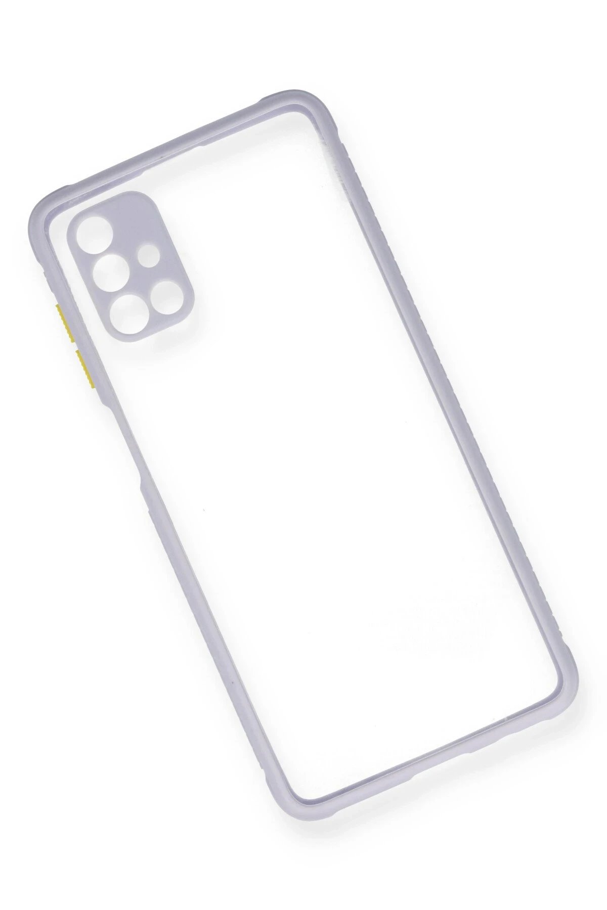 Samsung Galaxy M51 Kılıf Miami Şeffaf Silikon - Lila-(5796) - Görsel 3