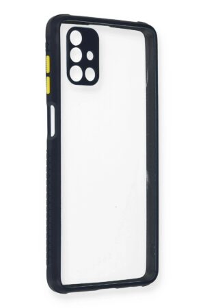 Samsung Galaxy M51 Kılıf Miami Şeffaf Silikon - Lacivert-(5796)