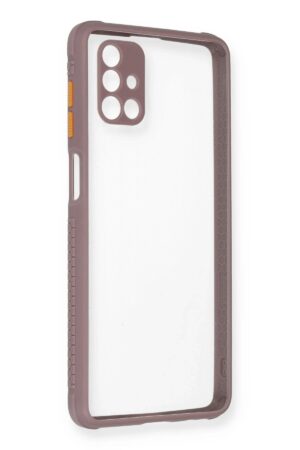 Samsung Galaxy M51 Kılıf Miami Şeffaf Silikon - Açık Mor-(5796)