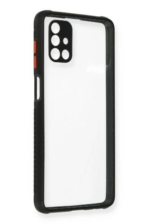 Samsung Galaxy M51 Kılıf Miami Şeffaf Silikon - Siyah-(5796)
