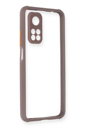 Xiaomi Mi 10T Pro Kılıf Miami Şeffaf Silikon - Açık Mor-(5796)