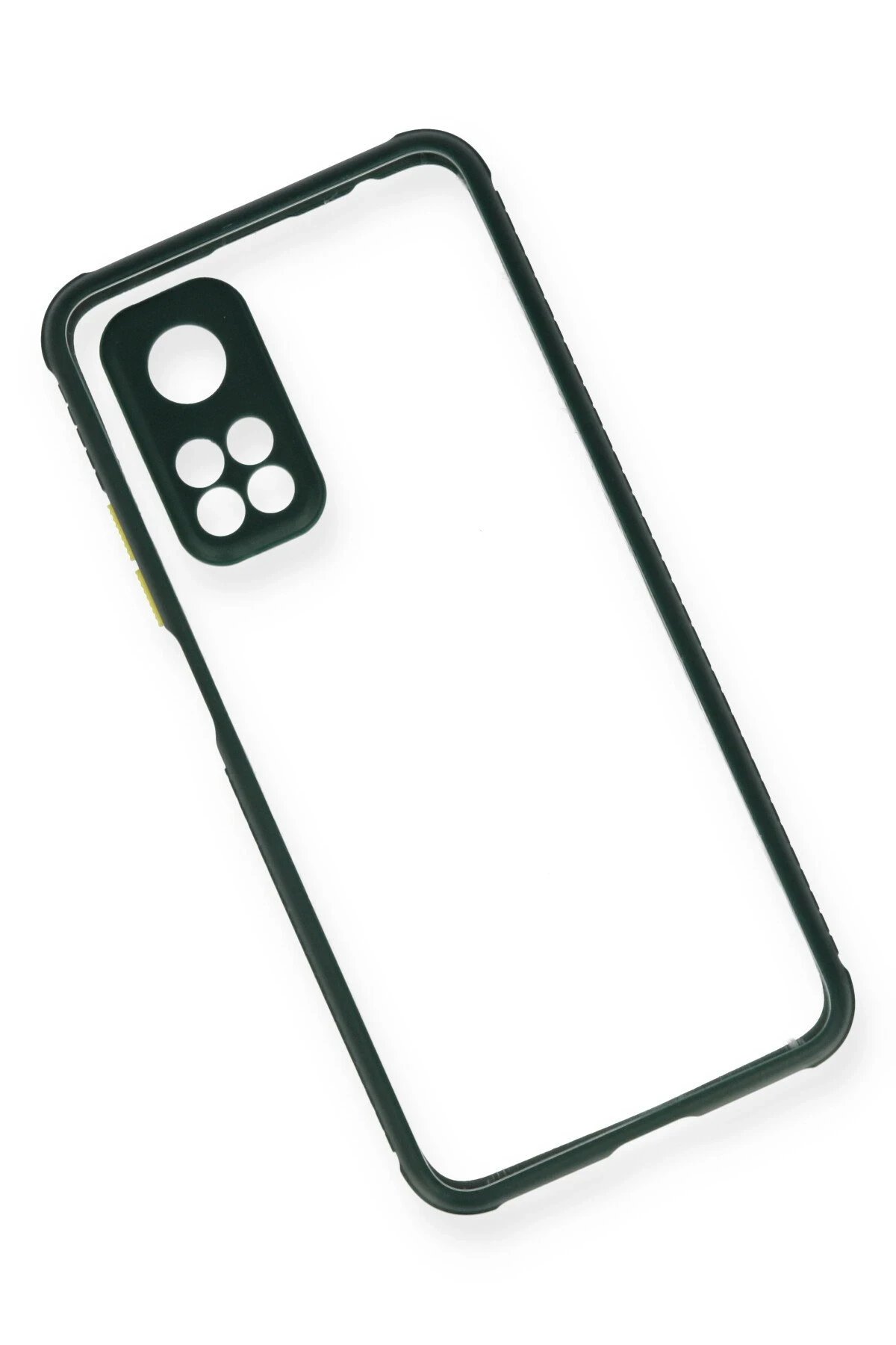 Xiaomi Mi 10T Pro Kılıf Miami Şeffaf Silikon - Koyu Yeşil-(5796) - Görsel 3