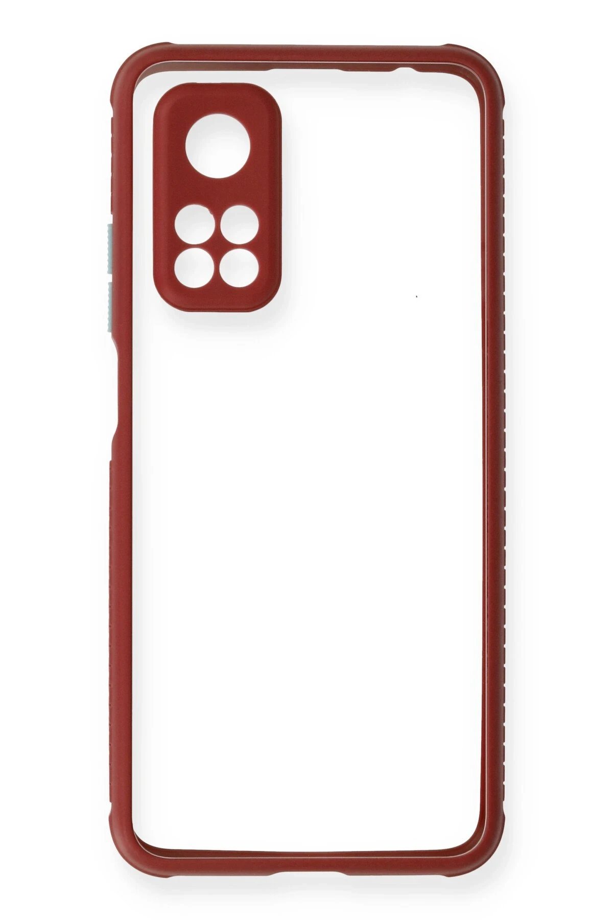 Xiaomi Mi 10T Pro Kılıf Miami Şeffaf Silikon - Fuşya-(5796) - Görsel 2