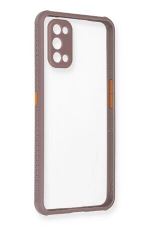 Realme 7 Pro Kılıf Miami Şeffaf Silikon - Açık Mor-(5796)