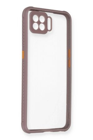 Oppo A73 Kılıf Miami Şeffaf Silikon - Açık Mor-(5796)