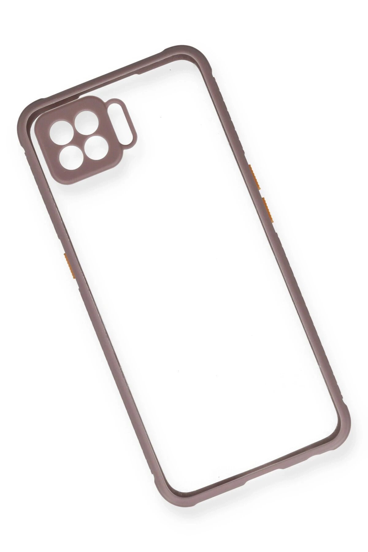 Oppo A73 Kılıf Miami Şeffaf Silikon - Açık Mor-(5796) - Görsel 3