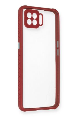 Oppo A73 Kılıf Miami Şeffaf Silikon - Fuşya-(5796)